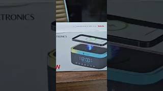 Portronics Trifustion speaker 16W with wireless charger reelsportronicsindiabluetoothspeakervirl [upl. by Ahsit207]