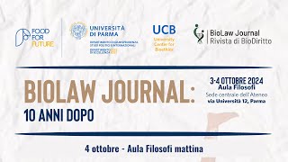 BioLaw Journal 10 anni dopo  Il metodo interdisciplinare per gli studi biogiuridici [upl. by Dupin938]