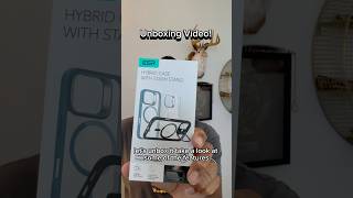 ESR Hybrid Case with Stash Stand Unboxing iphone16pro ESR [upl. by Sonitnatsok]