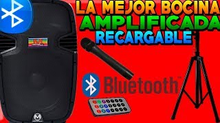 La mejor bocina amplificada usb bluetooth recargable barata [upl. by Godart]