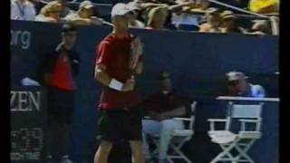 Lleyton Hewitt vs Hyung Taik Lee US Open 2003  Round 3 [upl. by Nitnert839]