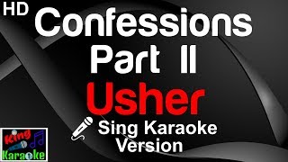 🎤 Usher  Confessions Part II Karaoke Version [upl. by Naivat952]