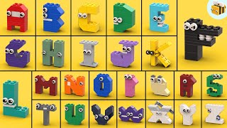 LEGO Alphabet Lore How to build EVERY Letter super easy [upl. by Eidac747]