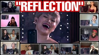 quotREFLECTIONquot BY KATRINA VELARDE  REACTION COMPILATION [upl. by Nerag]