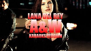 AampW  Lana Del Rey Instrumental Karaoke KARAOKampJ [upl. by Smallman]