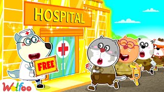 Broke Kasper Welcome to Rich Hospital Rich vs Broke  Educational Videos For Kids  Wolfoo Channel [upl. by Eiramnaej]