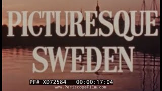 “PICTURESQUE SWEDEN” 1950’S TRAVELOGUE FILM STOCKHOLM KALMAR GOTHENBURG LAPLAND XD72584 [upl. by Conah]