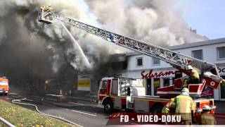 Berliner Feuerwehr  Feuer  Reinickendorf  Kögelstrasse  17102012 [upl. by Nawak]