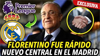 😱💥¡DIOS MÍO ¡NUEVO CENTRAL EN EL MADRID ¡EL REAL MADRID HOY [upl. by Leina666]