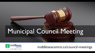 November 6 2024  Middlesex Centre Council Meeting  Part A [upl. by Elyk]