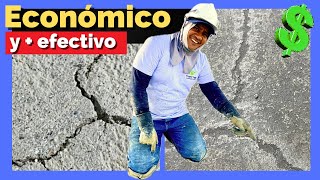 💥Sellar FISURAS Pasivas con CEMENTO➕​LATEX fácil💲barato  Filtraciones y Goteras en pisos y techos [upl. by Lrem99]