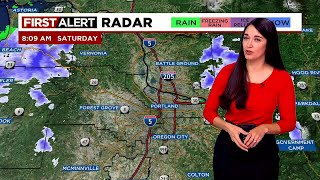 First Alert Saturday morning FOX 12 weather forecast 325 [upl. by Melli]