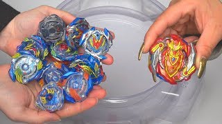 CHOZ ACHILLES vs ALL VALKYRIE VALTRYEK BEYS  Beyblade Burst Super Z ベイブレードバースト 超ゼツ [upl. by Hayikat]