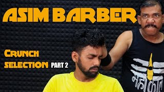 Compilation cracking hair crunch and more Asim BARBER Part 2 [upl. by Nidak]