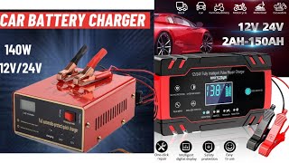 CAR BATTERY CHARGER FULLY AUTOMATIC AND MANUAL MODE HEAVY DUTY 12v 24v LEAD ACID PULSE REPAIR [upl. by Chader]