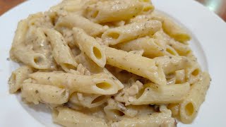 PENNE CARBONARA PASTA  BREAKFAST food pasta carbonara [upl. by Xella688]