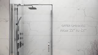 Kalia  Distink Collection  Pivot shower door [upl. by Hewitt833]