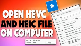 how to open HEVC and HEIC file on Computer  F HOQUE HEVC and HEIC file of iPhone open in Windows [upl. by Briscoe]