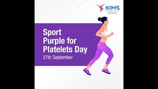 Sport Purple for Platelets Day  KIMS Hospitals Kurnool [upl. by Trescha]