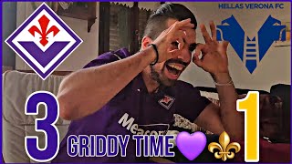 LIVE REACTION FIORENTINA  HELLAS VERONA 31 MOISE quotIL GRIDDYquot KEAN💜⚜️ [upl. by Cyrillus]