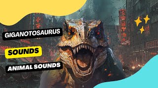 Giganotosaurus Roars Sound Effects  Animation [upl. by Falcone]