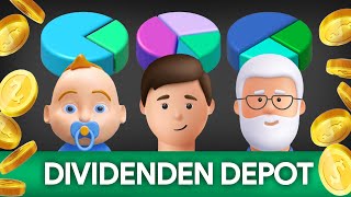 Dividenden Aktien Depot  Das perfekte Portfolio für JEDES Alter [upl. by Letniuq]