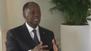 Alassane Ouattara  quotTout est rentré dans lordrequot avec Guillaume Soro [upl. by Tnerual]