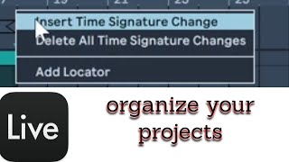 Ableton organization tip time signature changes [upl. by Bob319]