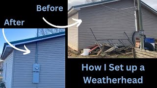 How I set up a weatherhead on my garage [upl. by Yong996]