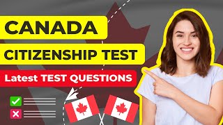 Canadian citizenship test 2024  Latest Test Questions  Practice Online [upl. by Clinton]