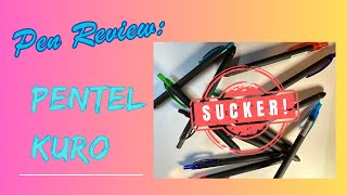 Pentel EnerGel Kuro Pen Review [upl. by Layap]