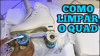 Como limpar patins quad e rolamentos  trocando cadarços [upl. by Grady]