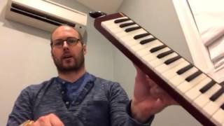 George Colligan reviews new Melodica Yamaha P37D 37 Key Pianica [upl. by Hanikehs]