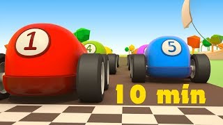 Le nuove gare di corsa macchinine colorate e go kart  compilation di 10 minuti [upl. by Hannahoj]