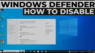 Best Way To Turn Off or Disable Windows Defender in Windows 10 11 2024 [upl. by Farver851]