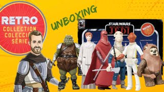 Star Wars Retro Collection Return of the Jedi Box set Unboxing amp Review Wicket Mon Mothma Yakface [upl. by Bausch472]