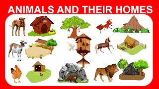 Animals and their Homes  Animal Shelters [upl. by Ennyl669]