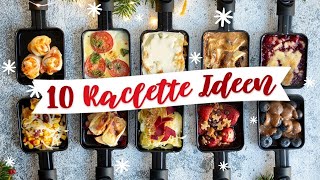 10 leckere RACLETTE Ideen  5 herzhafte amp 5 süße Rezepte  Pfännchen die ihr PROBIEREN müsst [upl. by Eneles]