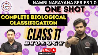 BIOLOGICAL CLASSIFICATION IN ONE SHOT  Class  11  Chapter 2  Lecture By Ashutosh Sir [upl. by Itch]