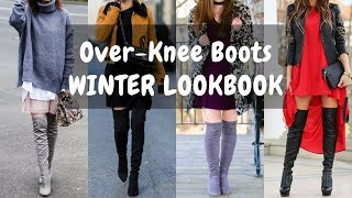 How to Wear OverKnee Boots  Long Boots  WINTER LOOKBOOK [upl. by Eocsor]