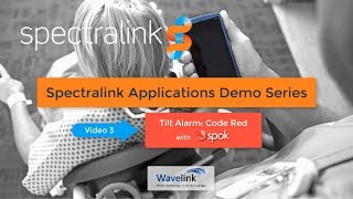 Spectralink Applications Demo  Tilt Alarm [upl. by Atat]