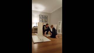 Ikea Hemnes Display Cabinet Assembly [upl. by Russia]