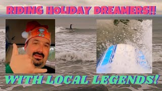 Riding Holiday Dreamers With Local Legends 🏄‍♂️🏄‍♂️🌊🌊surfing canada longboarding [upl. by Elockin434]