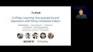 CLIPSep Learning Textqueried Sound Separation with Noisy Unlabeled Videos ICLR 2023 [upl. by Okuy471]