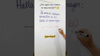 ¿Cuál es tu respuesta matematicasfaciles profejeff fypシ゚viral maths disfrutalasmatematicas [upl. by Kiri]