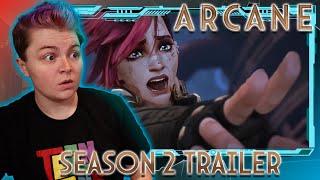 ANGST INCOMING Arcane Season 2 Trailer REACTION [upl. by Nasus]