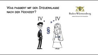 Die Steuerklasse nach der Hochzeit erklärt in 2 Minuten [upl. by Nnylasor]