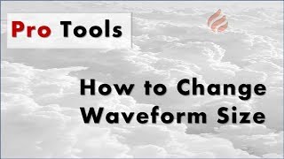 Pro Tools 10 How To Change Waveform Size  BCOA [upl. by Eadas726]