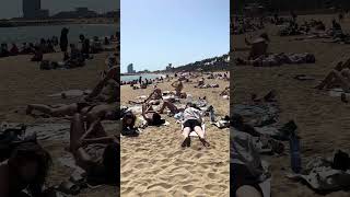 Barcelona Beach Spain  W Hotel Barceloneta [upl. by Sitoeht]