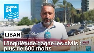 Au Liban plus de 600 morts depuis le début des attaques israéliennes • FRANCE 24 [upl. by Ahsed150]